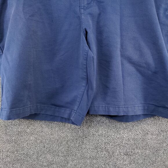 Izod Mens Chino Shorts Blue Size 38x9.5 Slash Pockets Cotton Blend - Picture 7 of 11